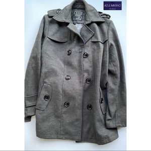 Classic — Gray Winter Coat - Double breasted pea coat •Abrigo/Chaquetón cruzado•